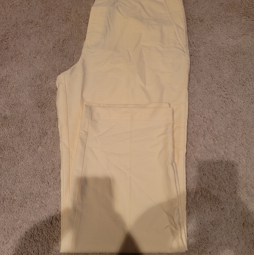 Izod yellow dress pants 38x32 straight